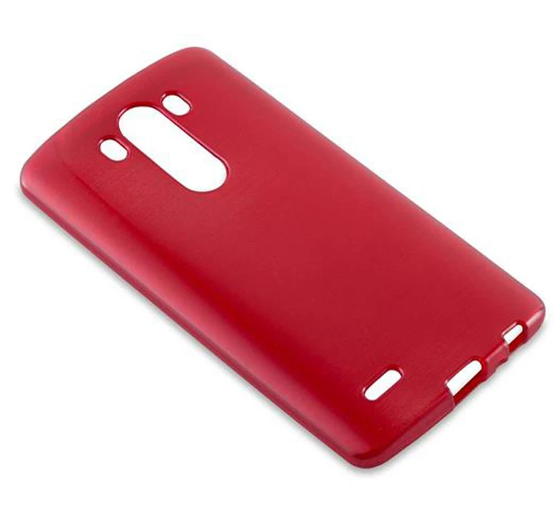 Cadorabo Hülle kompatibel mit LG G3 Schutzhülle aus flexiblem TPU Silikon im Brushed Design