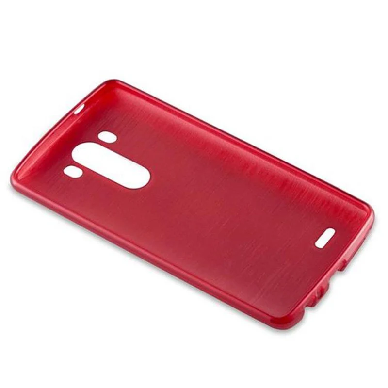 Cadorabo Hülle kompatibel mit LG G3 Schutzhülle aus flexiblem TPU Silikon im Brushed Design