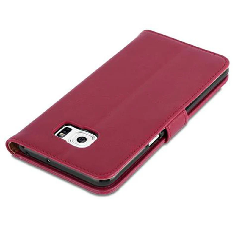 Cadorabo Hülle kompatibel mit Samsung Galaxy S6 EDGE PLUS Schutzhülle mit Magnetverschluss, Standfunktion und Kartenfach