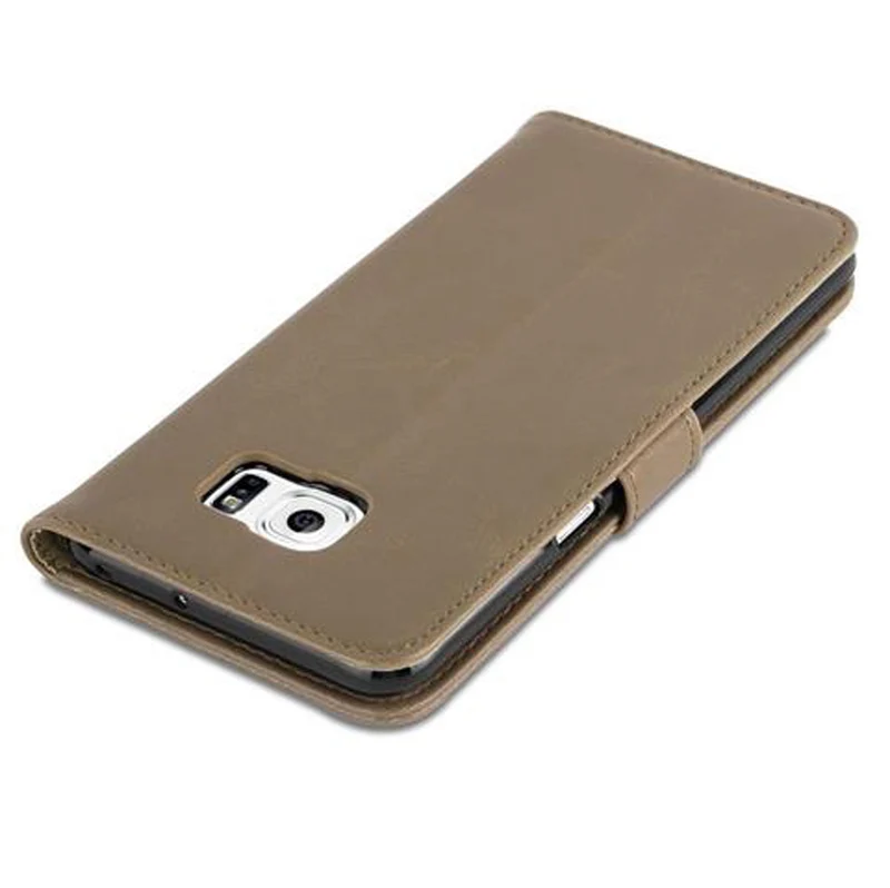 Cadorabo Hülle kompatibel mit Samsung Galaxy S6 EDGE PLUS Schutzhülle mit Magnetverschluss, Standfunktion und Kartenfach