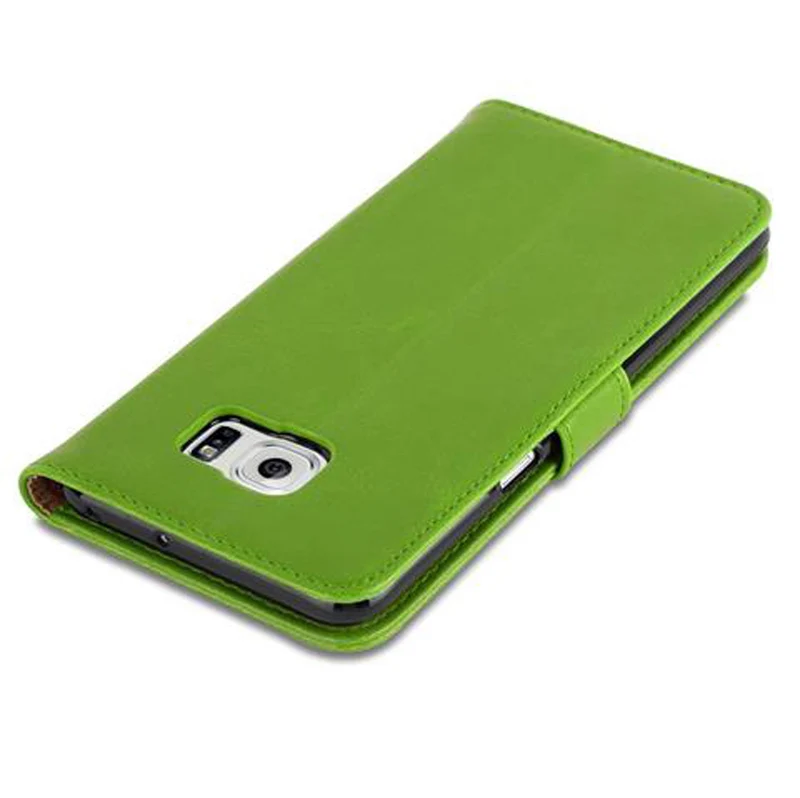 Cadorabo Hülle kompatibel mit Samsung Galaxy S6 EDGE PLUS Schutzhülle mit Magnetverschluss, Standfunktion und Kartenfach