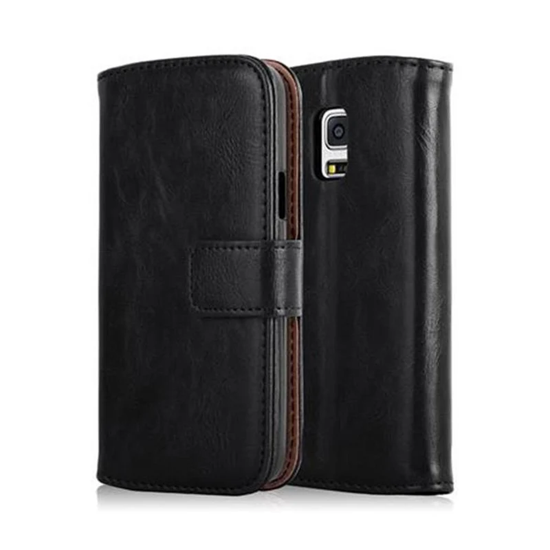 Cadorabo Hülle kompatibel mit Samsung Galaxy S5 MINI / S5 MINI DUOS Schutzhülle mit Magnetverschluss, Standfunktion und Kartenfach