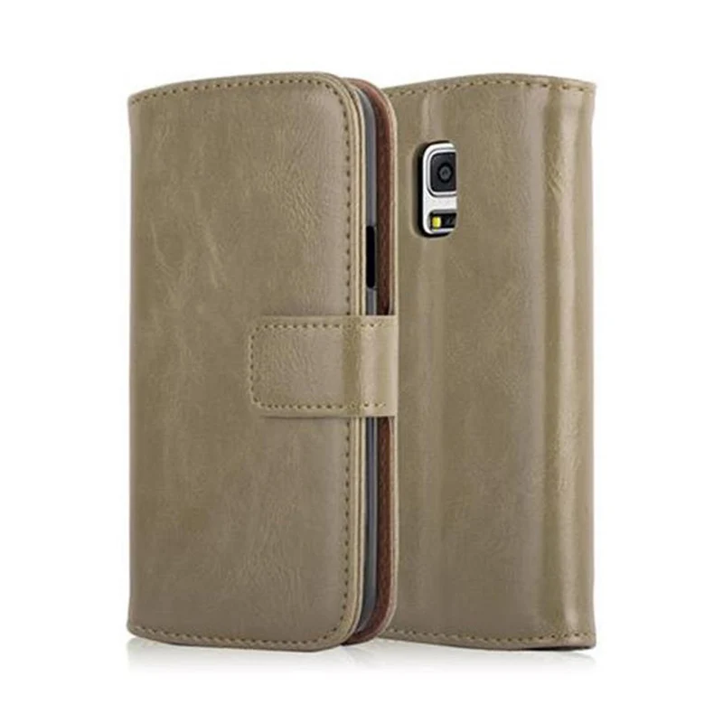 Cadorabo Hülle kompatibel mit Samsung Galaxy S5 MINI / S5 MINI DUOS Schutzhülle mit Magnetverschluss, Standfunktion und Kartenfach