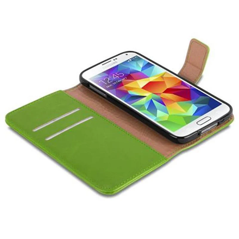 Cadorabo Hülle kompatibel mit Samsung Galaxy S5 / S5 NEO Schutzhülle mit Magnetverschluss, Standfunktion und Kartenfach
