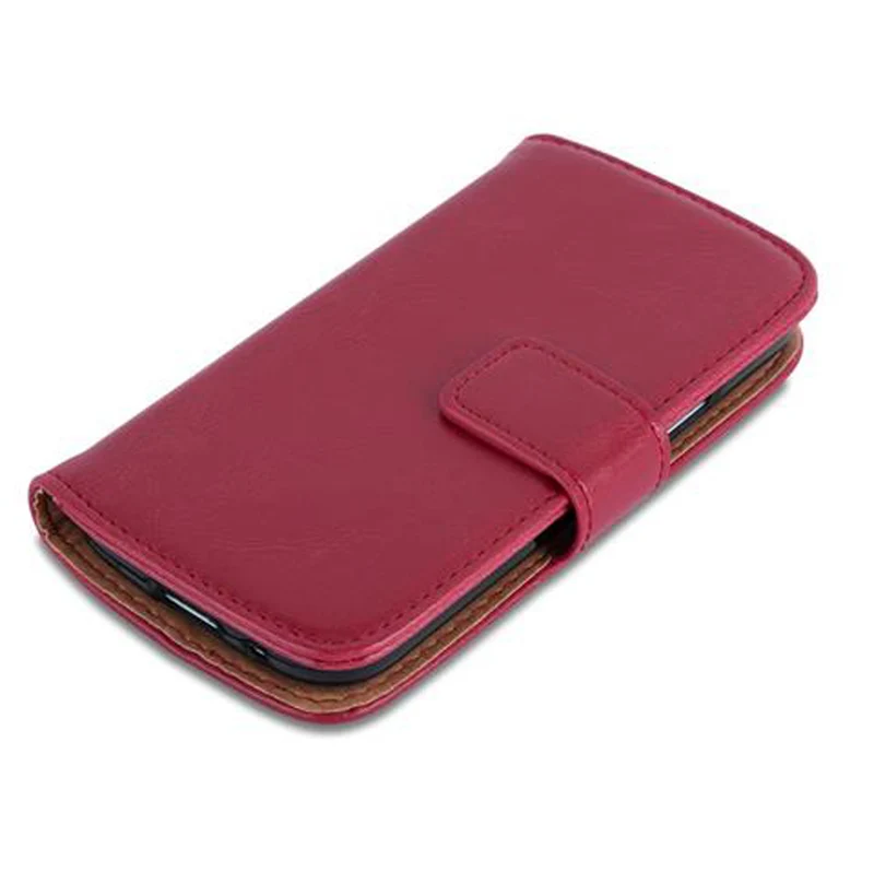 Cadorabo Hülle kompatibel mit Samsung Galaxy S4 MINI Schutzhülle mit Magnetverschluss, Standfunktion und Kartenfach
