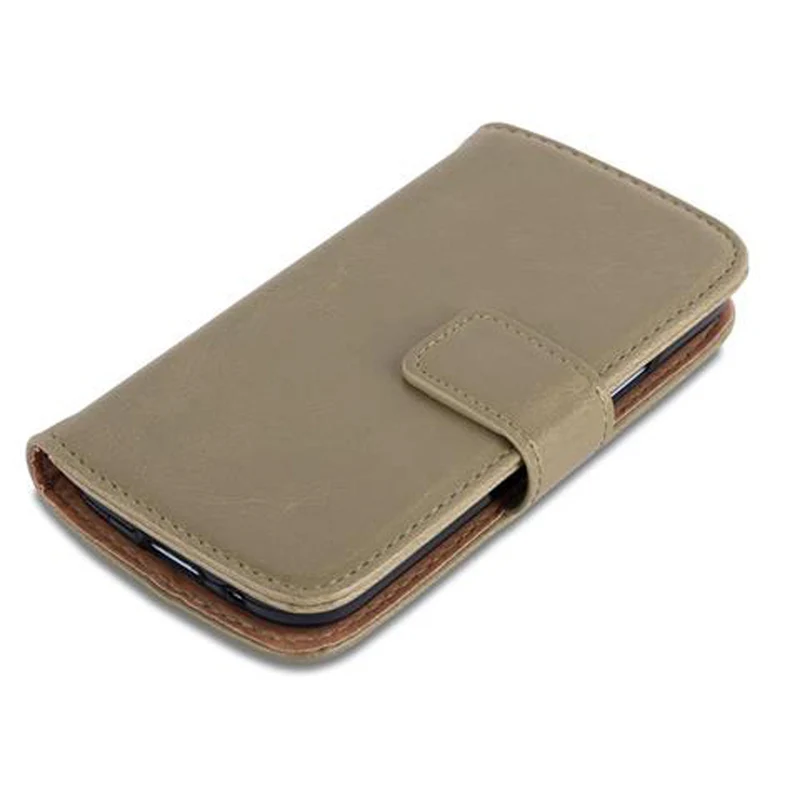 Cadorabo Hülle kompatibel mit Samsung Galaxy S4 MINI Schutzhülle mit Magnetverschluss, Standfunktion und Kartenfach