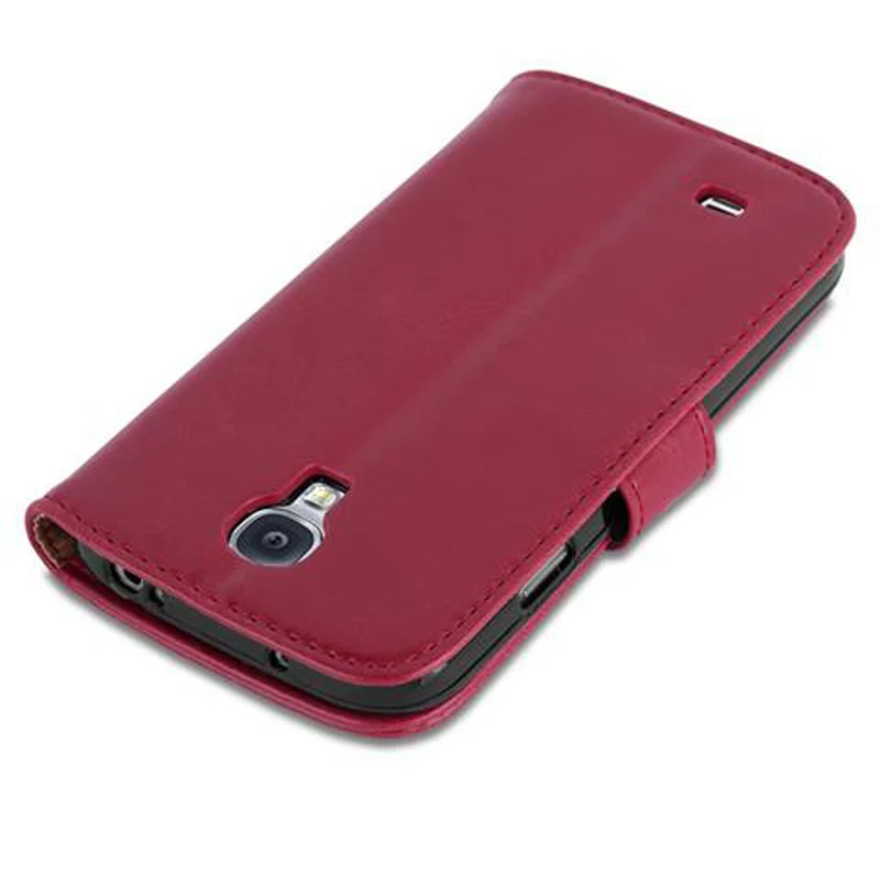 Cadorabo Hülle kompatibel mit Samsung Galaxy S4 Schutzhülle mit Magnetverschluss, Standfunktion und Kartenfach