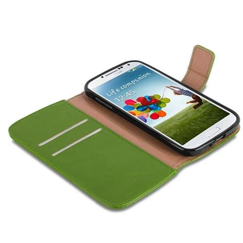 Cadorabo Hülle kompatibel mit Samsung Galaxy S4 Schutzhülle mit Magnetverschluss, Standfunktion und Kartenfach