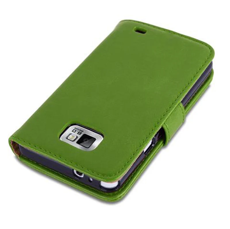 Cadorabo Hülle kompatibel mit Samsung Galaxy S2 / S2 PLUS Schutzhülle mit Magnetverschluss, Standfunktion und Kartenfach