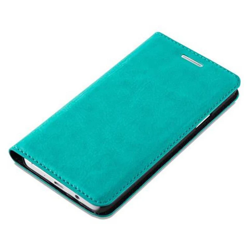Cadorabo Hülle kompatibel mit Samsung Galaxy A3 2015 Schutzhülle mit Magnetverschluss, Standfunktion und Kartenfach