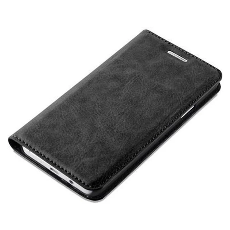 Cadorabo Hülle kompatibel mit Samsung Galaxy A3 2015 Schutzhülle mit Magnetverschluss, Standfunktion und Kartenfach