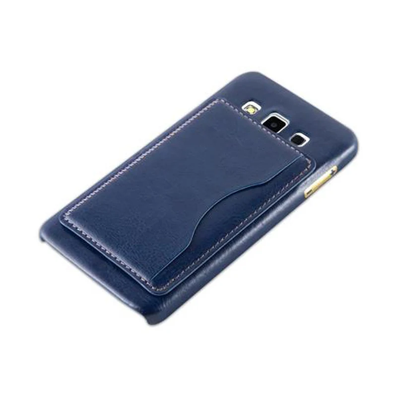 Cadorabo Hülle kompatibel mit Samsung Galaxy A3 2015 Hard Case Schutzhülle mit Kunstlederüberzug, Standfunktion und Kartenfach