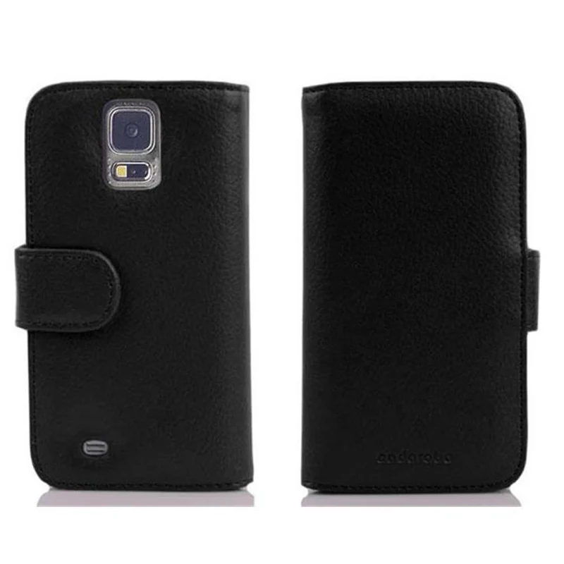 Cadorabo Hülle kompatibel mit Samsung Galaxy S5 / S5 NEO Schutzhülle mit Spiegel und Kartenfach