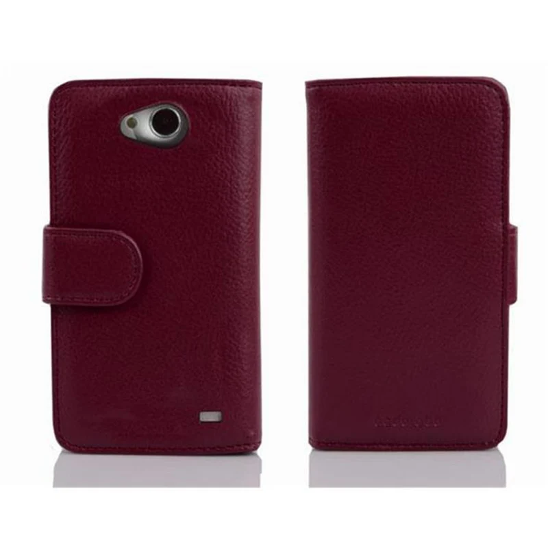 Cadorabo Hülle kompatibel mit LG L70 (1. SIM) Schutzhülle mit Magnetverschluss und 3 Kartenfächern