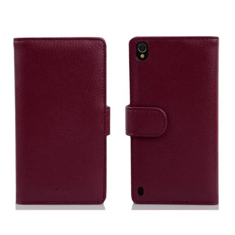 Cadorabo Hülle kompatibel mit Huawei ASCEND P7 Schutzhülle mit Magnetverschluss und 3 Kartenfächern