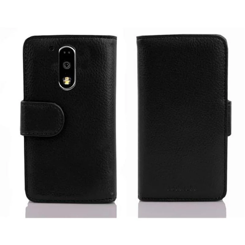 Cadorabo Hülle kompatibel mit Motorola MOTO G4 / G4 PLUS Schutzhülle mit Magnetverschluss und 3 Kartenfächern