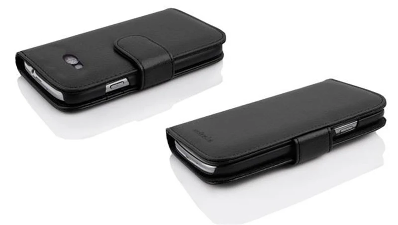 Cadorabo Hülle kompatibel mit HTC ONE M8 MINI Schutzhülle mit Magnetverschluss und 3 Kartenfächern