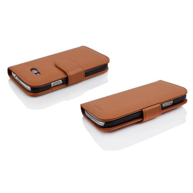 Cadorabo Hülle kompatibel mit HTC ONE M8 MINI Schutzhülle mit Magnetverschluss und 3 Kartenfächern