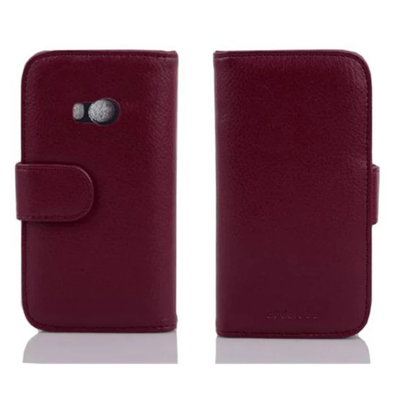 Cadorabo Hülle kompatibel mit HTC ONE M8 MINI Schutzhülle mit Magnetverschluss und 3 Kartenfächern