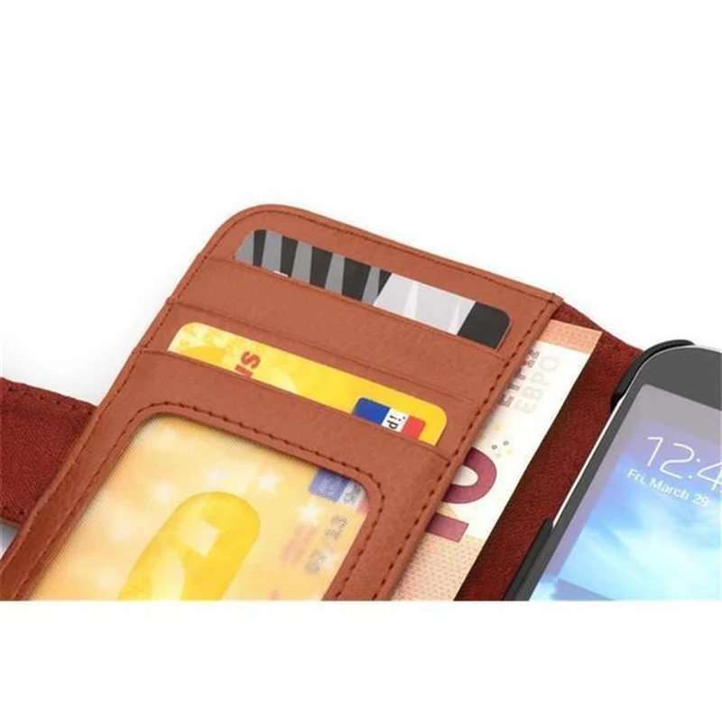 Cadorabo Hülle kompatibel mit HTC ONE M9 Schutzhülle mit Magnetverschluss und 3 Kartenfächern
