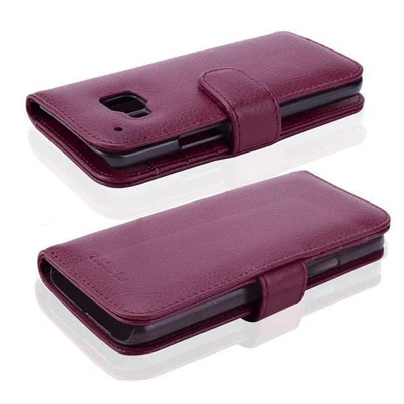 Cadorabo Hülle kompatibel mit HTC ONE M9 Schutzhülle mit Magnetverschluss und 3 Kartenfächern
