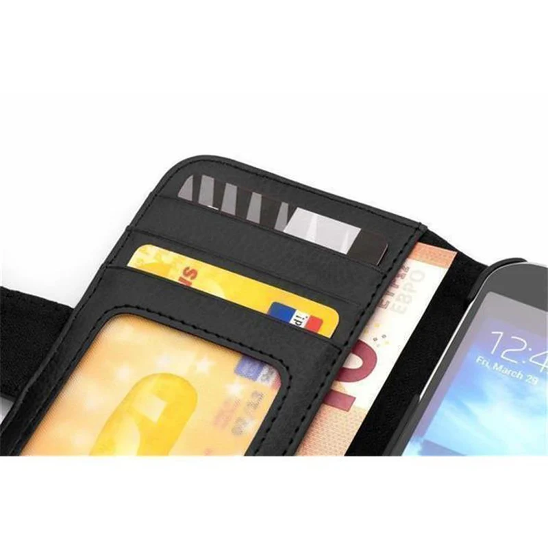 Cadorabo Hülle kompatibel mit Samsung Galaxy GRAND PRIME Schutzhülle mit Magnetverschluss und 3 Kartenfächern