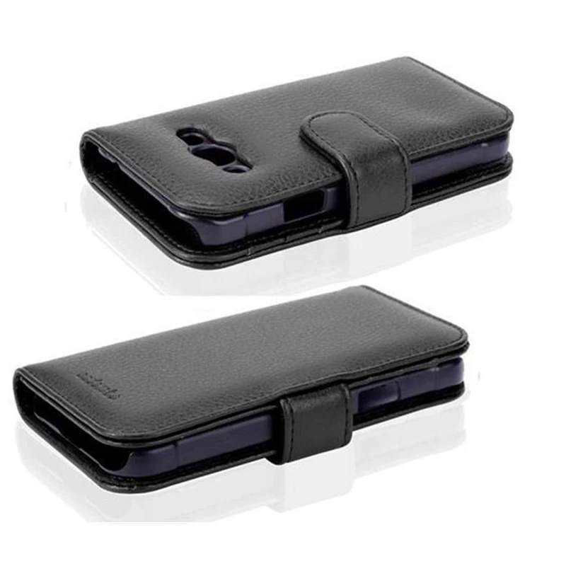 Cadorabo Hülle kompatibel mit Samsung Galaxy XCover 3 Schutzhülle mit Magnetverschluss und 3 Kartenfächern