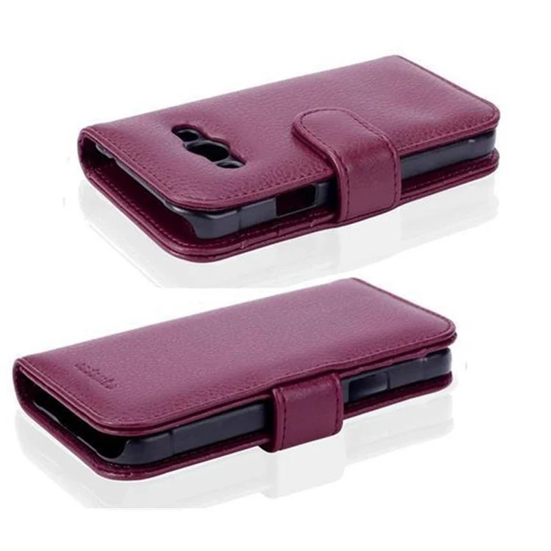 Cadorabo Hülle kompatibel mit Samsung Galaxy XCover 3 Schutzhülle mit Magnetverschluss und 3 Kartenfächern