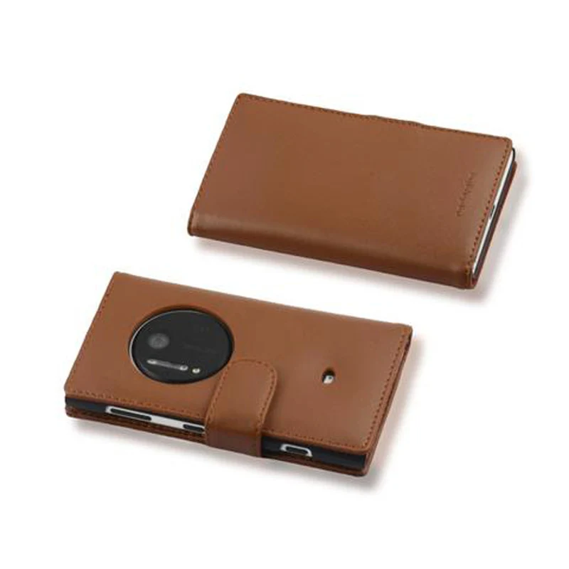 Cadorabo Hülle kompatibel mit Nokia Lumia 1020 Schutzyhülle aus glattem Kunstleder und Kartenfach