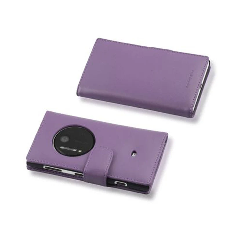 Cadorabo Hülle kompatibel mit Nokia Lumia 1020 Schutzyhülle aus glattem Kunstleder und Kartenfach