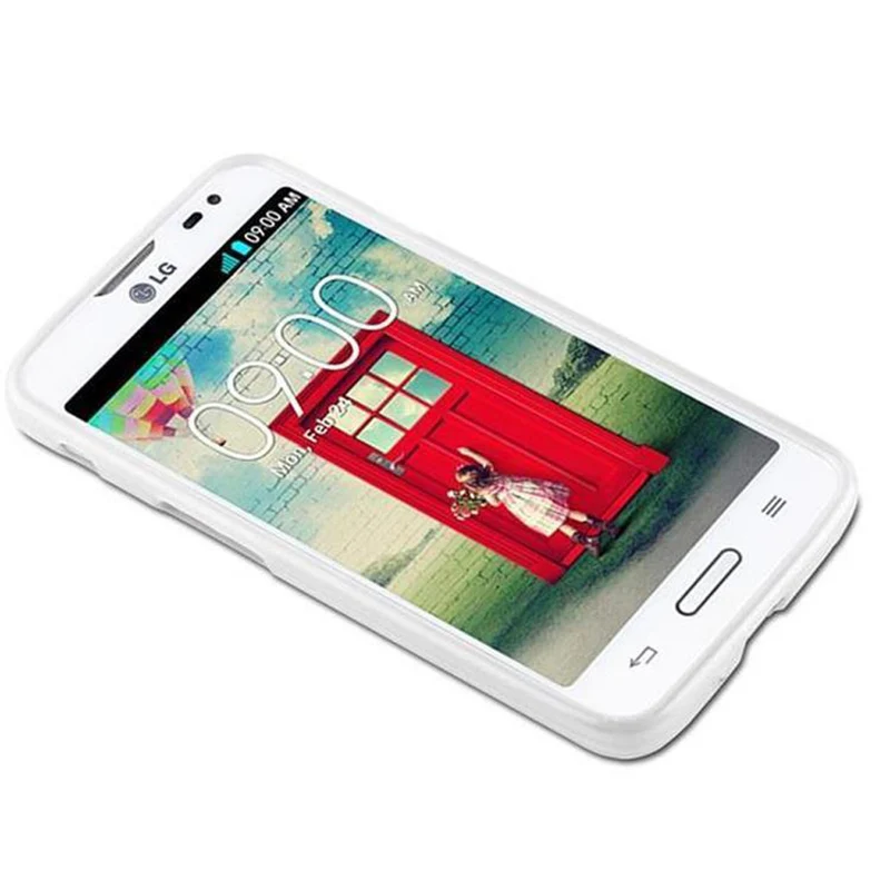 Cadorabo Hülle kompatibel mit LG L70 (1. SIM) Schutzhülle aus flexiblem TPU Silikon im Brushed Design