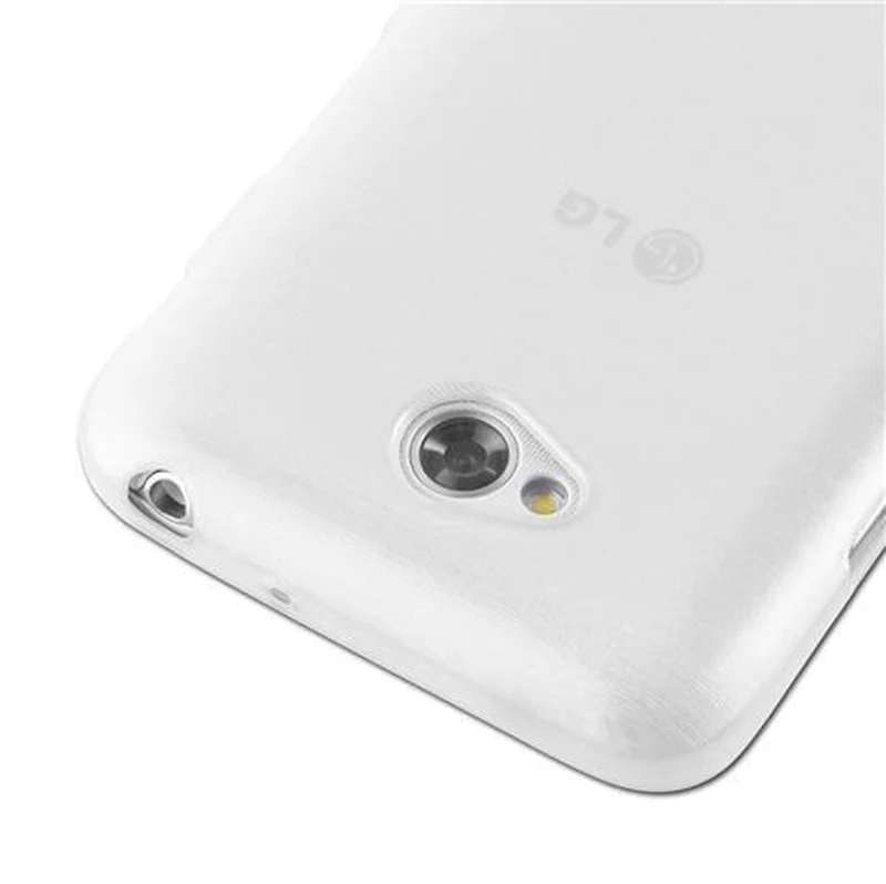 Cadorabo Hülle kompatibel mit LG L70 (1. SIM) Schutzhülle aus flexiblem TPU Silikon im Brushed Design