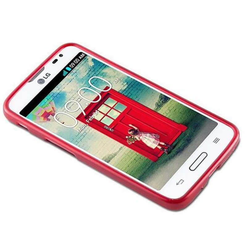 Cadorabo Hülle kompatibel mit LG L70 (1. SIM) Schutzhülle aus flexiblem TPU Silikon im Brushed Design