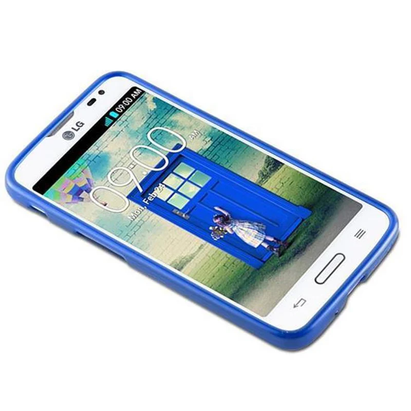 Cadorabo Hülle kompatibel mit LG L70 (1. SIM) Schutzhülle aus flexiblem TPU Silikon im Brushed Design