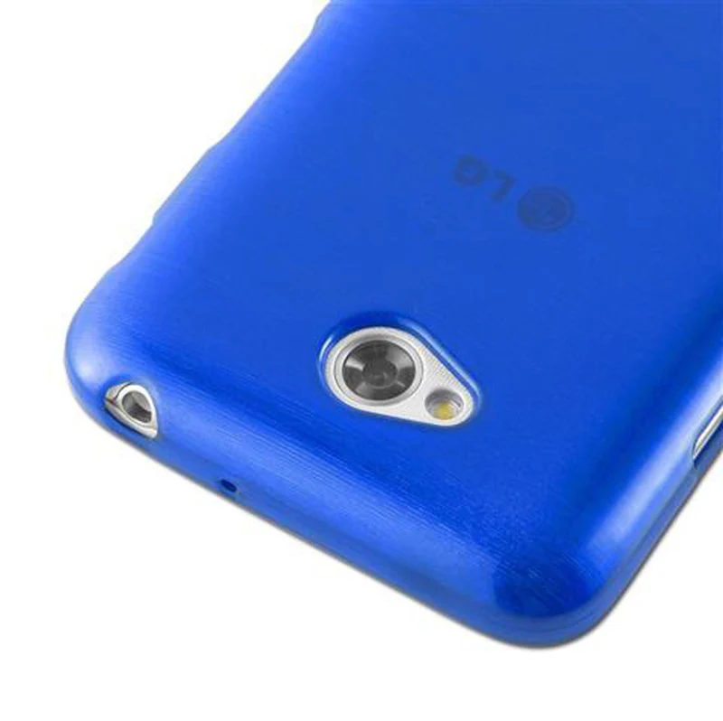 Cadorabo Hülle kompatibel mit LG L70 (1. SIM) Schutzhülle aus flexiblem TPU Silikon im Brushed Design