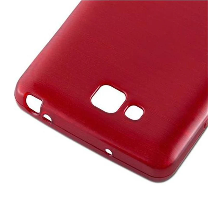 Cadorabo Hülle kompatibel mit LG L9 II Schutzhülle aus flexiblem TPU Silikon im Brushed Design