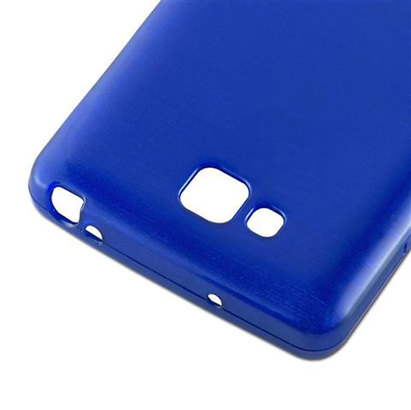 Cadorabo Hülle kompatibel mit LG L9 II Schutzhülle aus flexiblem TPU Silikon im Brushed Design