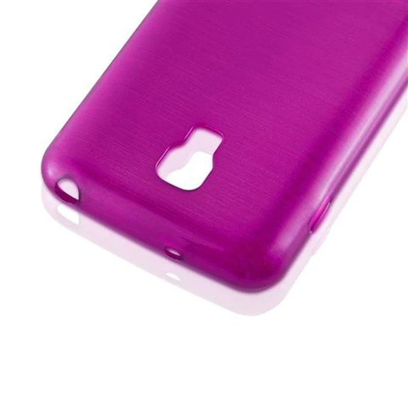 Cadorabo Hülle kompatibel mit LG L7 II (2. SIM) Schutzhülle aus flexiblem TPU Silikon im Brushed Design