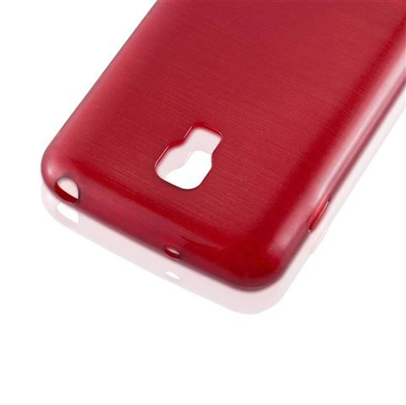 Cadorabo Hülle kompatibel mit LG L7 II (2. SIM) Schutzhülle aus flexiblem TPU Silikon im Brushed Design