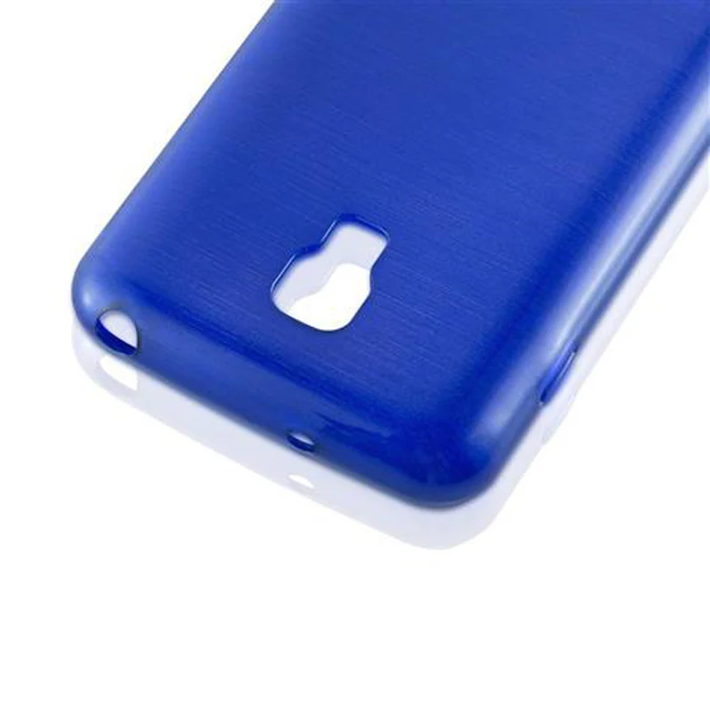 Cadorabo Hülle kompatibel mit LG L7 II (2. SIM) Schutzhülle aus flexiblem TPU Silikon im Brushed Design