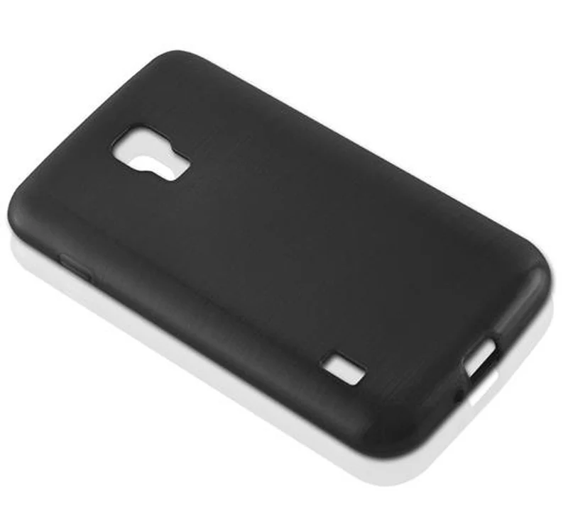 Cadorabo Hülle kompatibel mit LG L7 II (2. SIM) Schutzhülle aus flexiblem TPU Silikon im Brushed Design