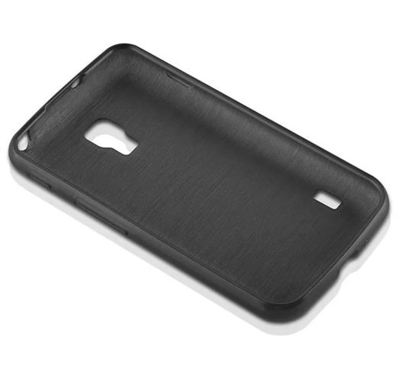 Cadorabo Hülle kompatibel mit LG L7 II (2. SIM) Schutzhülle aus flexiblem TPU Silikon im Brushed Design