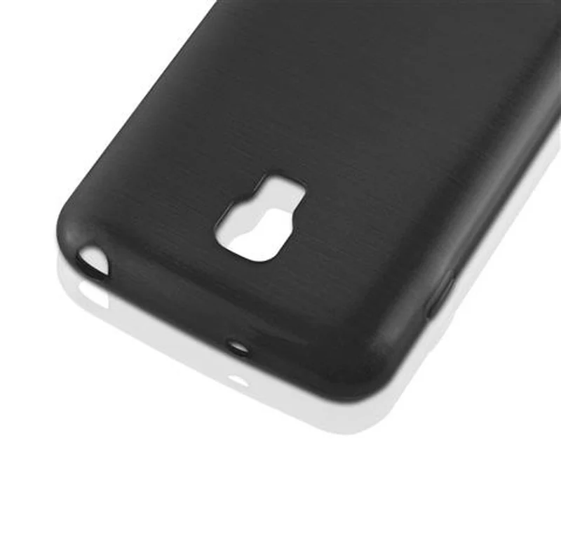 Cadorabo Hülle kompatibel mit LG L7 II (2. SIM) Schutzhülle aus flexiblem TPU Silikon im Brushed Design