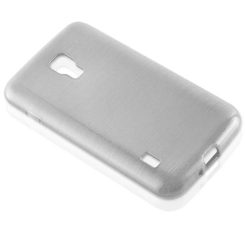 Cadorabo Hülle kompatibel mit LG L7 II (2. SIM) Schutzhülle aus flexiblem TPU Silikon im Brushed Design