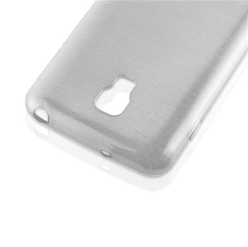 Cadorabo Hülle kompatibel mit LG L7 II (2. SIM) Schutzhülle aus flexiblem TPU Silikon im Brushed Design