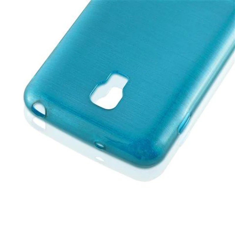 Cadorabo Hülle kompatibel mit LG L7 II (2. SIM) Schutzhülle aus flexiblem TPU Silikon im Brushed Design