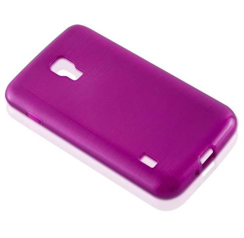 Cadorabo Hülle kompatibel mit LG L7 II (2. SIM) Schutzhülle aus flexiblem TPU Silikon im Brushed Design