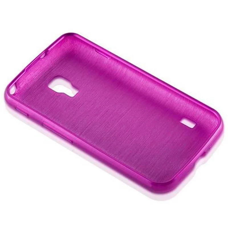 Cadorabo Hülle kompatibel mit LG L7 II (2. SIM) Schutzhülle aus flexiblem TPU Silikon im Brushed Design