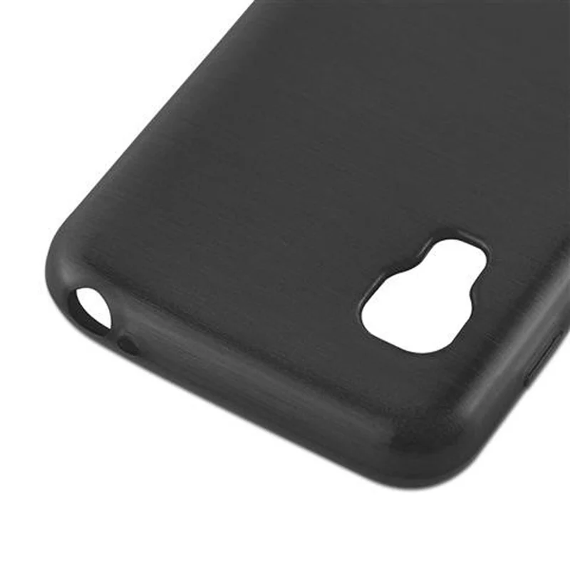 Cadorabo Hülle kompatibel mit LG L5 II (2. SIM) Schutzhülle aus flexiblem TPU Silikon im Brushed Design