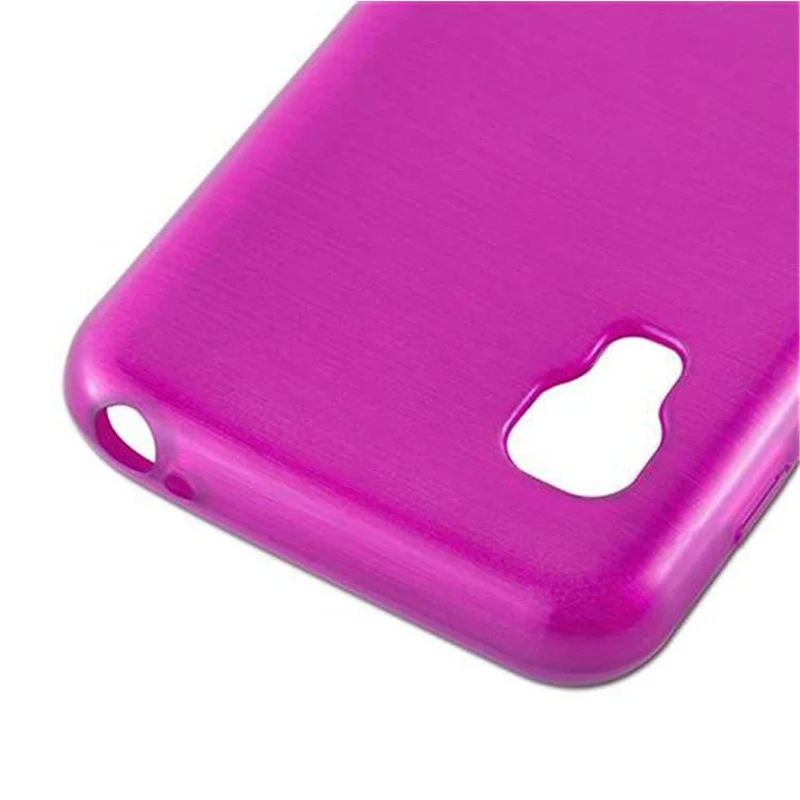 Cadorabo Hülle kompatibel mit LG L5 II (2. SIM) Schutzhülle aus flexiblem TPU Silikon im Brushed Design
